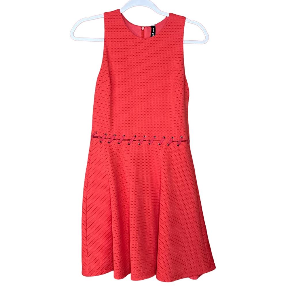 Design Lab Lord & Taylor Sleeveless Dress Coral Pink Size Medium
